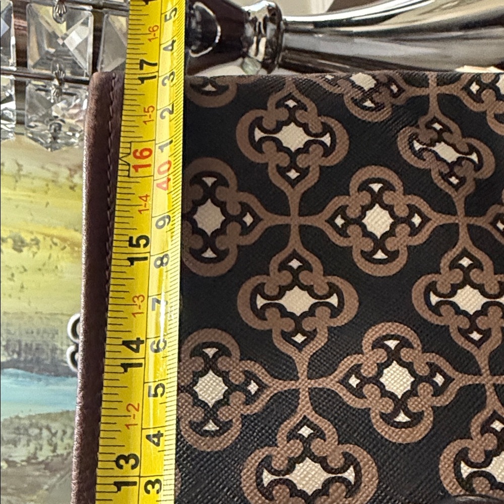 Brighton Black and Tan Patterned Tote - Picture 6 of 7